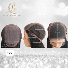 Load image into Gallery viewer, 5x5 HD Pre-plucked Raw Closure Wigs